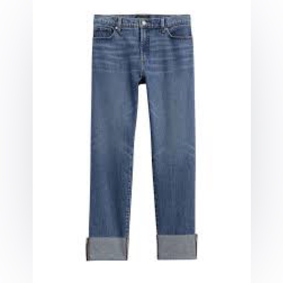 Banana Republic Cuff The Beau Jean Medium Wash Ankle length size 28/6 O73 - Picture 2 of 9